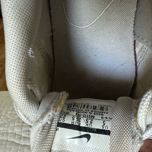 NIKE AIR MAX PLUS WHITE/GOLD - Picture 4 of 8